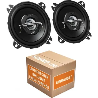 JUST SOUND best choice for caraudio JVC CS-J420-10cm Koaxe - Einbauset passend für Peugeot 206 CC Heck - justSOUND