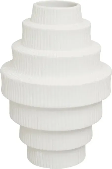 Premier Housewares weiße große Blumen-Keramikvase, leicht, modernes Design, vielseitig und stilvoll