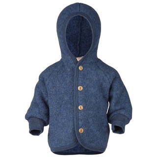 Engel Naturtextilien Engel Kinder Hoodie Jacke (Größe 50 , blau)