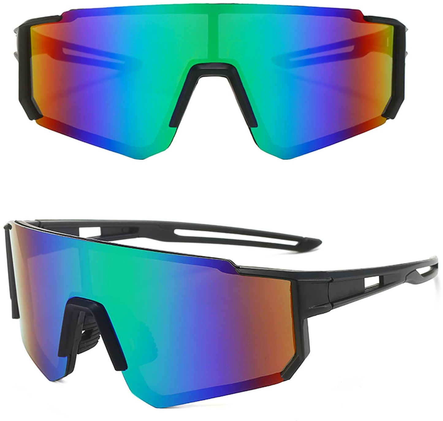 MUSELK Sport Sonnenbrille Herren Damen Fahrradbrille Sunglasses Polarisierte Sonnenbrille für Outdooraktivitäten MTB Rennrad Radfahren Biking Ski Sonnenbrille mit UV400