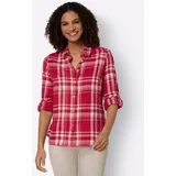 Casual Looks WITT WEIDEN Flanellbluse in rot-camel-kariert | Gr.: 36
