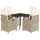 vidaXL Garten-Essgruppe 5-tlg. Beige