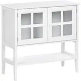 Beliani, Vitrine + Buffetschrank, Inlet (80 x 36 x 76 cm)