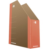 DONAU LIFE 3550001FSC-12 Stehsammler Stehordner Archive Box Pappe/ Karton - Orange| bis zu 500 Blatt Für Büro, Schule und Zuhause zur Aufbewahrung von Dokumenten im A4 Format, Archivierung von Magazin