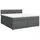 vidaXL Boxspringbett 180 x 200 cm Dunkelgrau