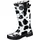 Bockstiegel Regenstiefel KUH schwarz/weiß Gr. 40