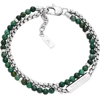 Emporio Armani Armband grün/silber EGS3316040 Größe 18