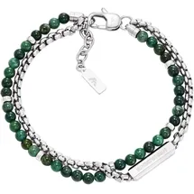 Emporio Armani Armband grün/silber EGS3316040 Größe 18