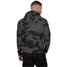 Alpha Industries Basic Camo Kapuzenpullover Black Camo XL