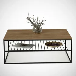 Skye Decor, Etna- Etna CMY, Persische,eichenfarbig, Couchtische, 43x95x55 cm, 100% Melaminbeschichtete Partikelplatte