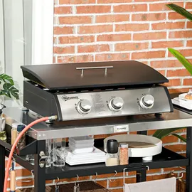 Outsunny Gasgrill Tischgrill schwarz