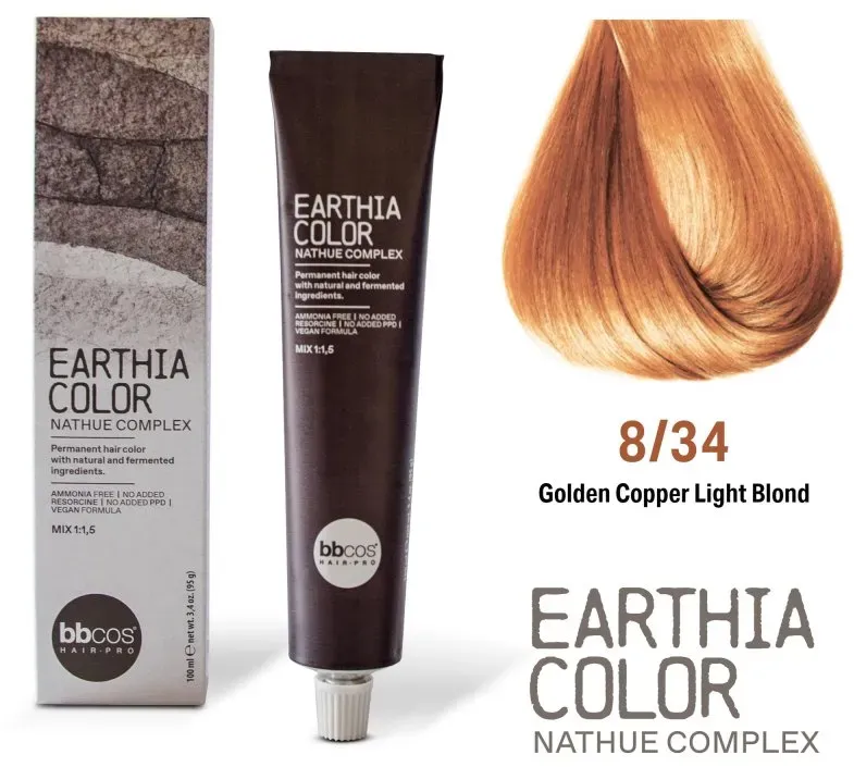 BBcos Earthia Color Nathue Complex 8/4 Copper Light Blond 100ml