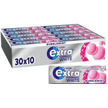 Extra® PROFESSIONAL WHITE BUBBLEMINT Kaugummis 30 Pack à 10 Stück
