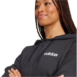 adidas Essentials Linear French Terry Reißverschlusspullover Black / White XL