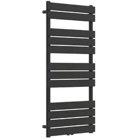 neu.haus Handtuchheizkörper Voss 600 x 1200 mm 703 W schwarz Mittelventil