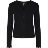 Pieces PCIRIS CARDIGAN NOOS Schwarz XS