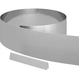 vidaXL Raseneinfassung Silber 450 x 20 cm Verzinkter Stahl