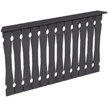 SKANHOLZ Brüstungsgeländer 150 cm Länge 96 cm Höhe grau