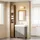SoBuy Vintage Hochschrank 20 x 180 x 20 cm Bronze MDF