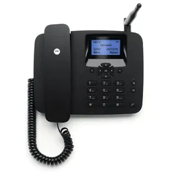 Motorola FW200L DECT-Telefon - Anrufer-Identifikation - Schwarz