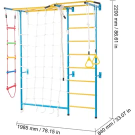 Vevor Klettergerüst für Kleinkinder 7-in-1 Mehrfarbig