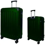 MTB Koffer Koffer Reisekoffer ABS Trolley 4 Zwillingsrollen M/L/XL oder Set grün