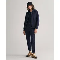 GANT Reg Tonal Shield Reißverschlusspullover Evening Blue L