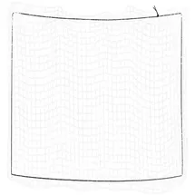 vidaXL - Anhängernetz mit Gummiseil Weiß 3x3 m pp