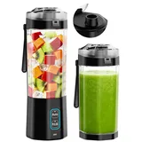 Smoothie Maker To Go 700ml, tragbarer Mini Mixer elektrisch, USB-C 360W, 6 Edelstahlklingen, BPA-frei Tritan, Ice Crush, IPX7 wasserdicht, für unt...
