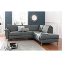 sit&more Ecksofa Texel L-Form Kunstleder 3-Sitzer Braun