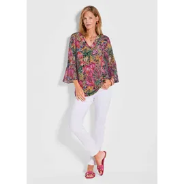 GOLDNER Bunte Tunika mit floralem Print Bunt 42