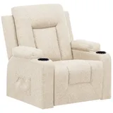 COMHOMA Relaxsessel TV-Sessel Liegesessel Fernsehsessel mit Liegefunktion, mit Wippfunktion und Relaxfunktion beige