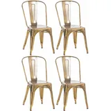 CLP 4er Set Stühle Benedikt gold