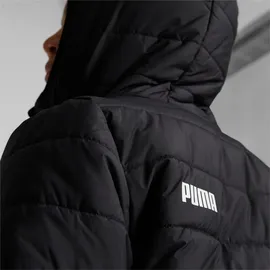 Puma ESS Hooded Padded Jacket Wattierte Jacke, Schwarz,