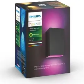 Philips Resonate Outdoor Wandleuchte schwarz