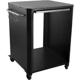 cozze Ausziehtisch 77 x 66,5 x 83 cm Schwarz