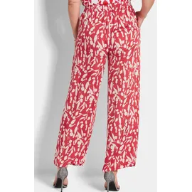 GOLDNER Druckhose Schlupfhose rot/weiß 38