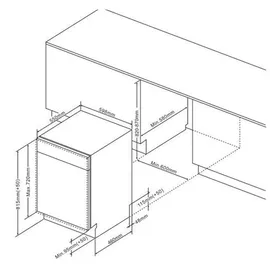 Amica EGSPV 593 911 Einbau-Geschirrspüler (vollintegrierbar, 600 mm breit)