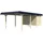 SKANHOLZ Carport Wendland 4,09 x 8,70 m nussbaum inkl. Abstellraum
