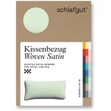 schlafgut Kissenbezug Woven Satin 40 x 80 cm Grün
