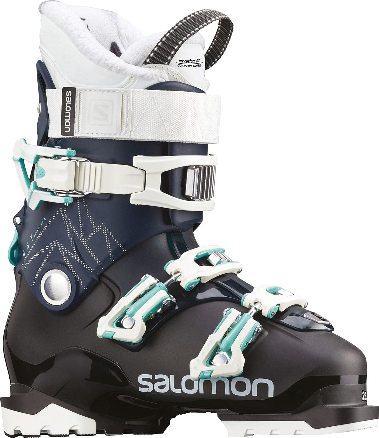 Salomon Damen Botas ALPINAS QST Access 70 Ski-Stiefel, Petrol Bl, 41 EU