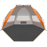 Strandmuschel UV Schutz Strandzelt Pop Up 4 Orange XL Verbessert