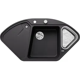 Blanco Blancodelta II-F links Flächenbündig granit schwarz Handbetätigung 1042 x 560 mm