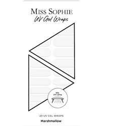 Miss Sophie 20 UV Gel Wraps Nageldesign MARSHMALLOW Weiss 