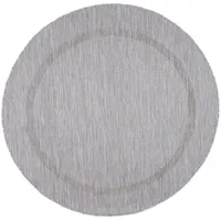 KADIMA DESIGN Teppich, Silber, 200x200 cm, – Böden, Teppiche, Outdoorteppiche