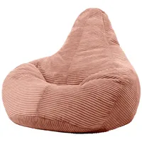 I.C.O.N. Icon Dalton Sitzsack Cord, Rosa, Gaming Sitzsack Erwachsene