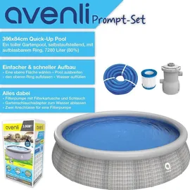 Avenli Prompt Set Rundpool 396 x 84 cm inkl. Filterpumpe