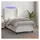 vidaXL Boxspringbett 90 x 200 cm Weiß