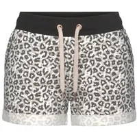 LASCANA Shorts Beige/Schwarz 40/42