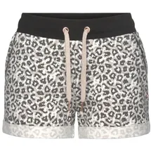 LASCANA Shorts Beige/Schwarz 40/42